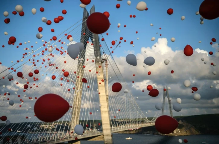 Inauguration du pont Yavuz Sultan Selim le 26 août 2016 à Istanbul