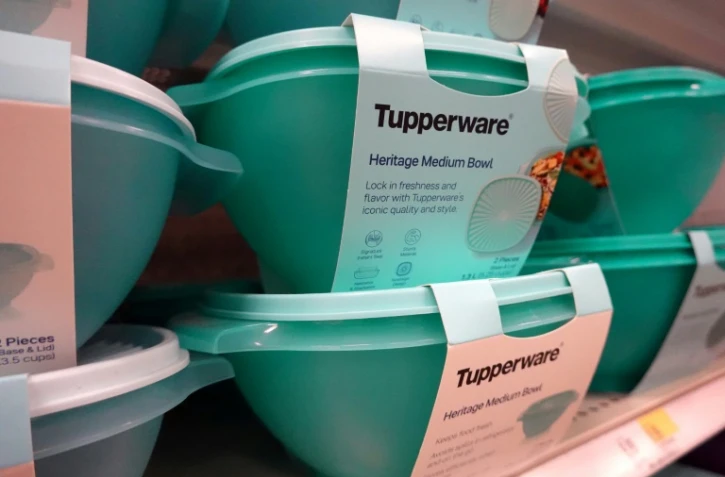 Des produits Tupperware en vente dans un supermarché de Chicago. Photo prise le 10 avril 2023