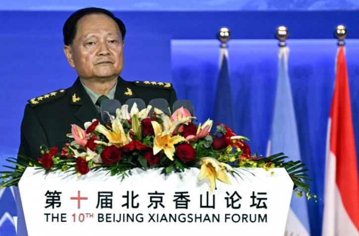 Le général Zhang Youxia, vice-président de la Commission militaire centrale Zhang Youxia lors d'un forum sur la défense à Pékin le 30 octobre 2023