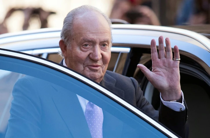 L'ancien roi d'Espagne Juan Carlos le 1er avril 2018 Ă Palma de Majorque