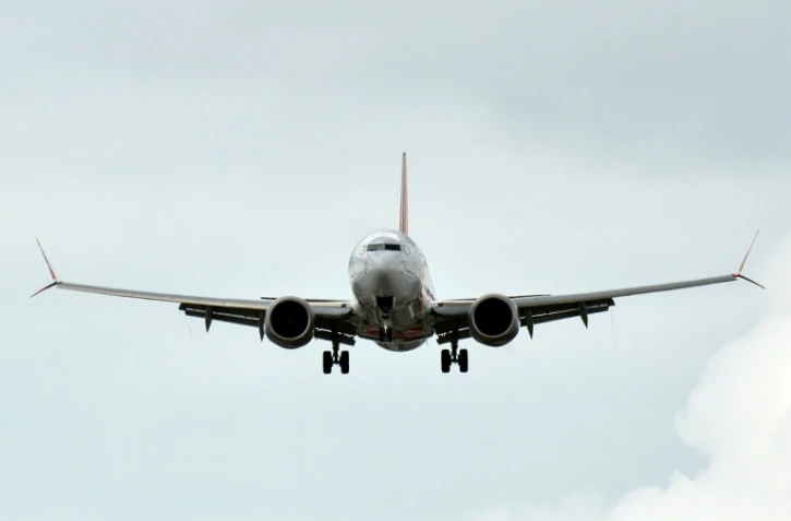 Le Boeing 737 MAX de la compagnie brésilienne Gol en phase d'atterrissage à l'aéroport de Porto Alegre, le 9 décembre 2020