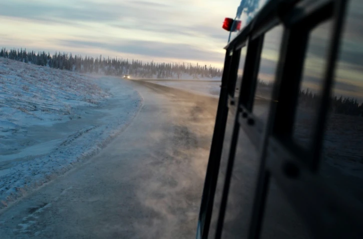 Sur la route du Tuktoyaktuk, le 15 novembre