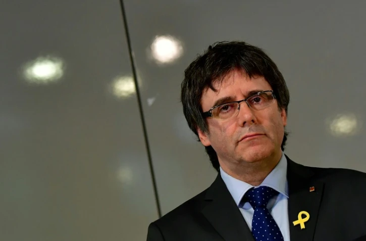 L'ex-président catalan Carles Puigdemont à Berlin, le 15 mai 2018