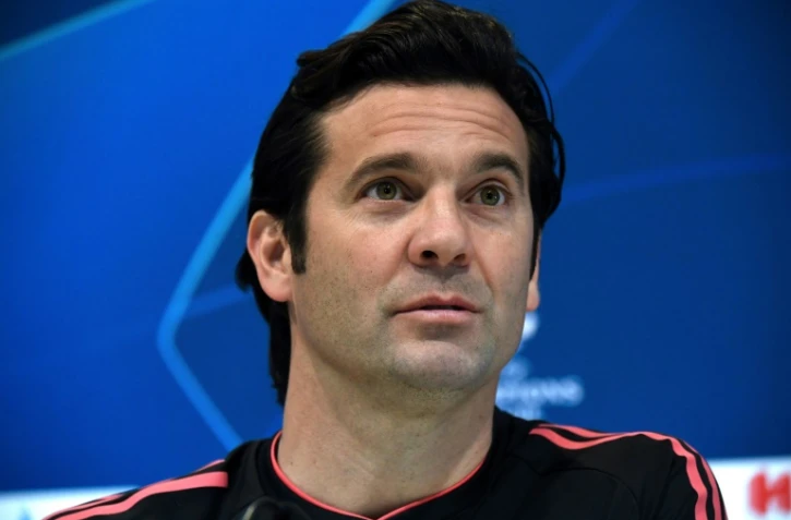 L'entraîneur argentin du Real Madrid, Santiago Solari, en conférence de presse à Valdebebas, le 4 mars 2019