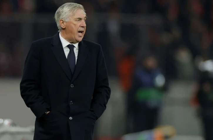 Carlo Ancelotti, l'entraîneur italien du Real Madrid, lors du match de Ligue des champions du Real contre l'Union Berlin le 12 décembre 2013 à Berlin