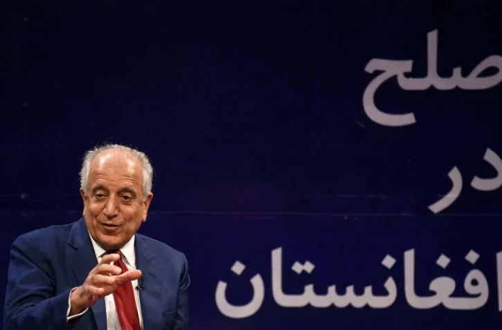 L'émissaire américain pour la paix en Afghanistan Zalmay Khalilzad, à Kaboul le 28 avril 2019