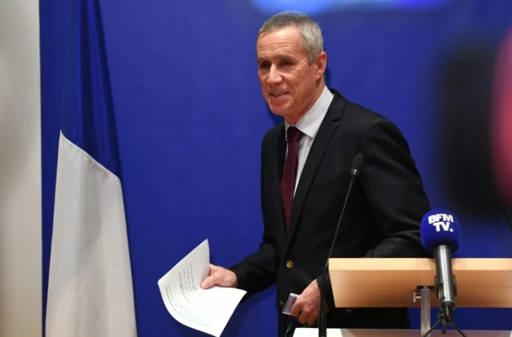 François Molin photographié lors d'une conférence de presse, le 3 octobre 2018