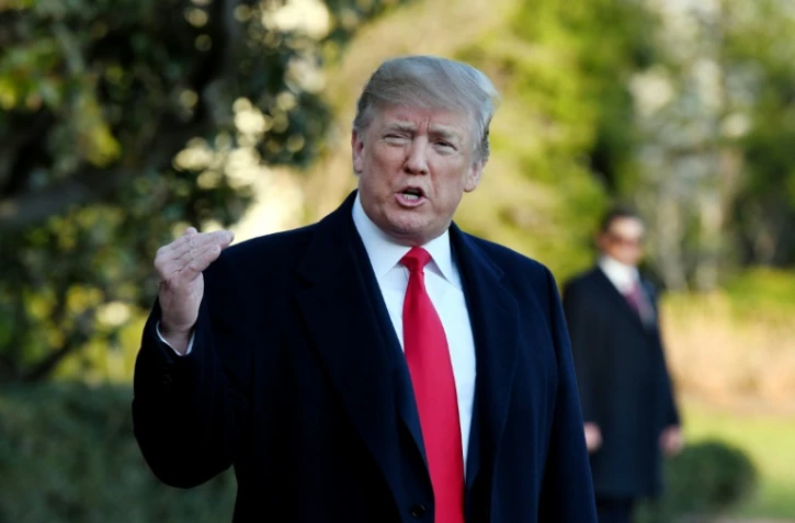 Le président Donald Trump, le 10 mars 2018 dans les jardins de la Maison Blanche, à Washington