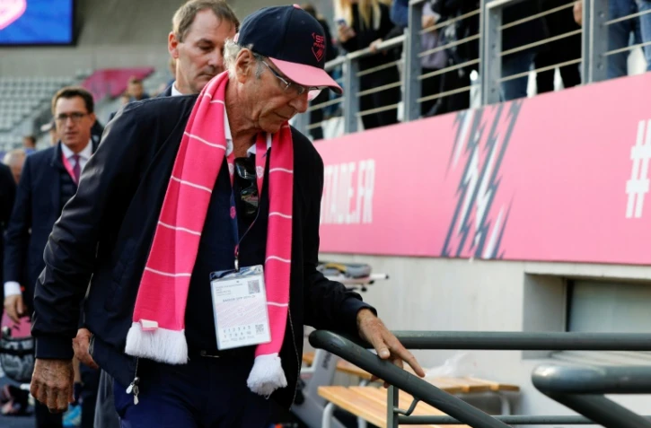 Le propriétaire et président du Stade Français Hans-Peter Wild lors de la réception de l'ASM Clermont à Paris, le 29 septembre 2019