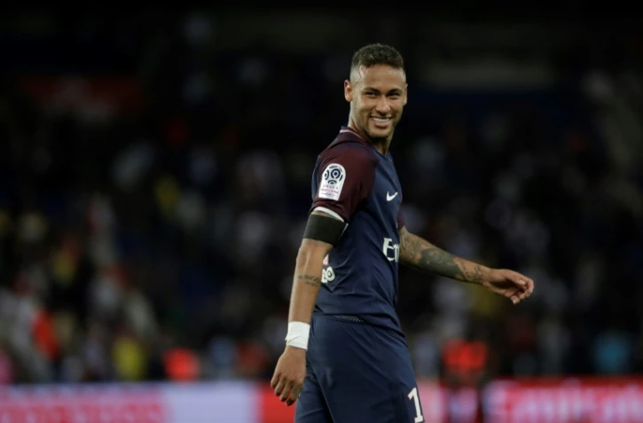 L'attaquant brésilien du PSG Neymar lors d'un match contre Toulouse, le 20 août 2017 au Parc des Princes