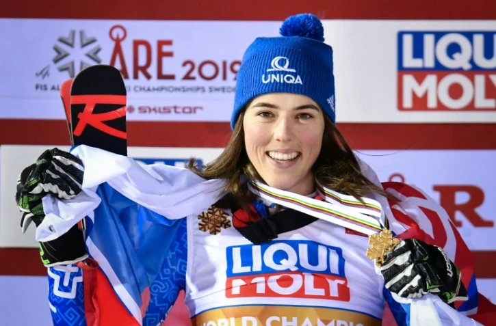 La Slovaque Petra Vlhova médaille d'or du slalom géant aux Mondiaux d'Are le 14 février 2019