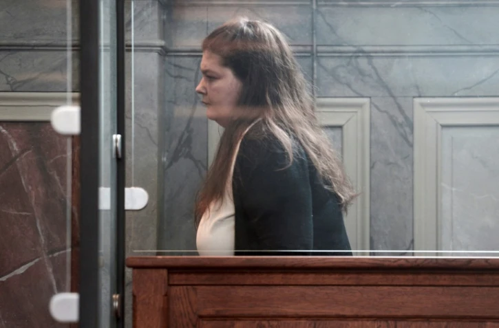 Laetitia Pita-Viera, accusée du meurtre de sa fille de deux ans et demi, devant la cour d'assises de Pau, le 19 mars 2018