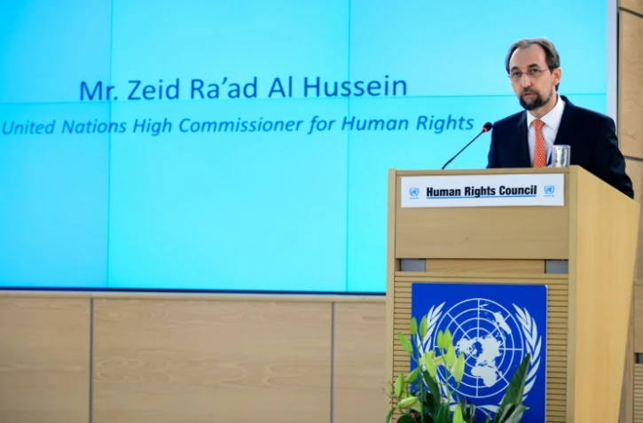 Le Haut-Commissaire de l'ONU aux droits de l'Homme, Zeid Ra'ad Al Hussein, le 29 février 2016 à Genève