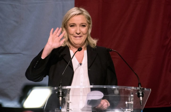 Marine Le Pen le 6 décembre 2015 à Hénin-Beaumont
