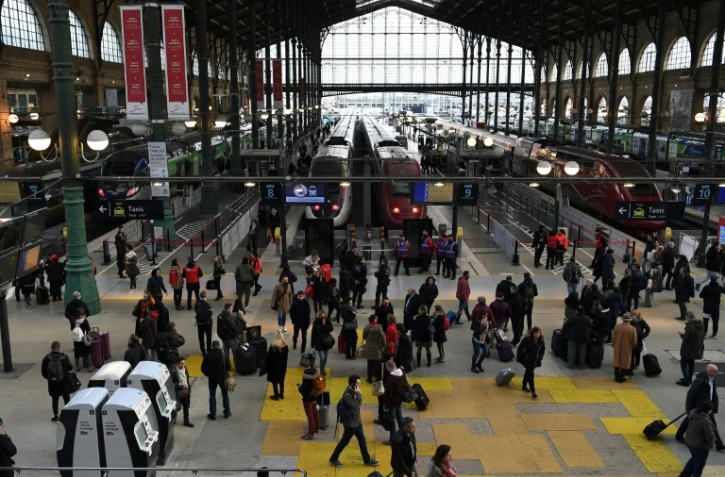 La Gare du Nord à Paris, le 4 avril 2018