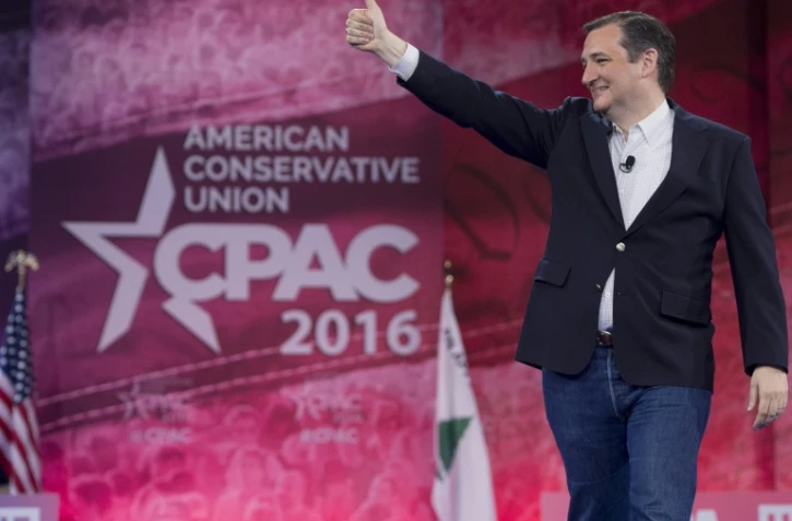 L'ultra-conservateur sénateur du Texas, Ted Cruz, le 4 mars 2016 à Oxon Hill (Maryland)