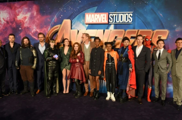 Des membres de la distribution du film "Avengers: Infinity War", le 8 avril 2018 à Londres