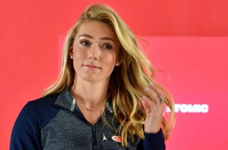 La skieuse américaine Mikaela Shiffrin lors d'une séance photos, le 10 octobre 2019 à Salzbourg