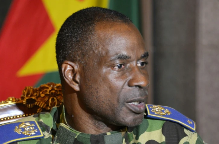 Le général de brigade Gilbert Diendéré, le 17 septembre 2015 au palais présidentiel à Ouagadougou