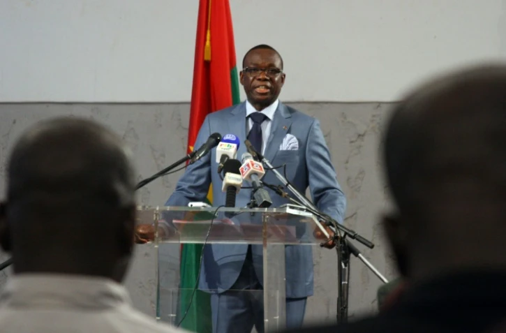 Luc Adolphe Tiao, le dernier chef du gouvernement du président Blaise Compaoré, le 28 avril 2011 à Ouagadougou