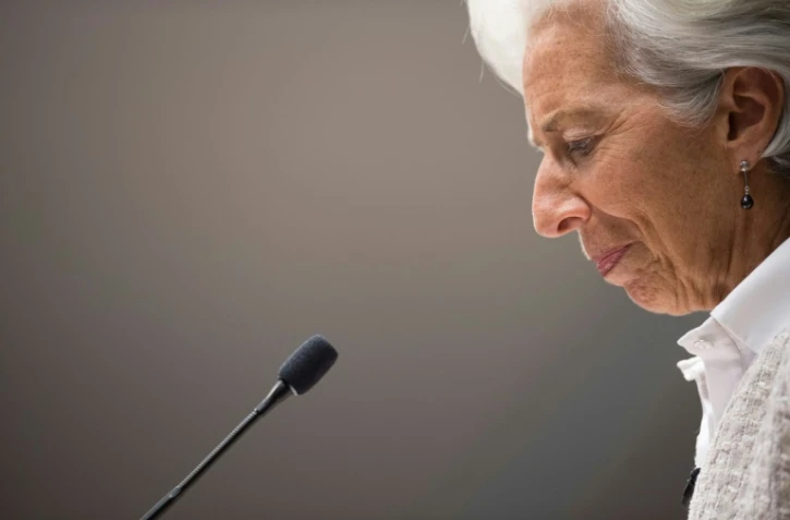Christine Lagarde, le 14 juillet 2016, lors d'un discours au Center for Global Development, Ă Washington