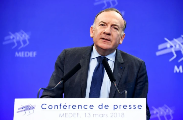 Le président du Medef, Pierre Gattaz, le 13 mars 2018 à Paris