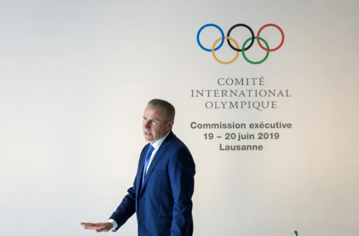 L'ex-athlète ukrainien Sergueï Bubka, délégué du CIO, assiste à une réunion du conseil exécutif de l'instance internationale, le 19 juin 2019 à Lausanne