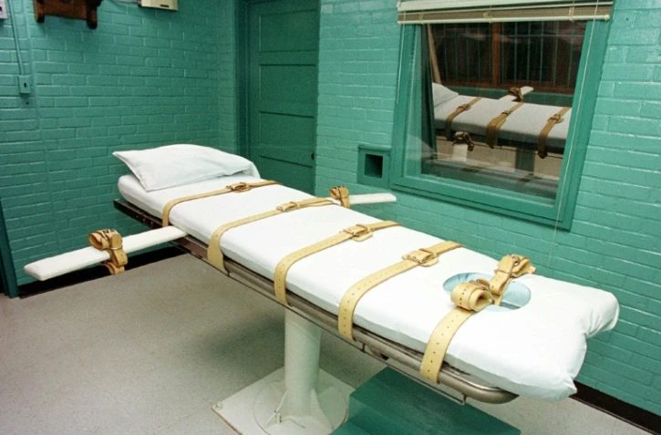 La chambre de la mort du pénitencier de Huntsville (Texas), en 2000