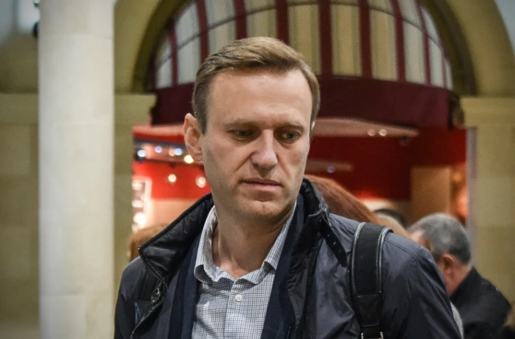 Alexeï Navalny peu après sa libération le 22 octobre 2017 à Moscou
