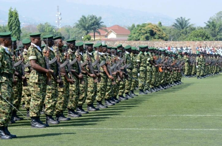 Des soldats burundais lors de la journée de l'Indépendance le 1 juillet 2016 à Bujumbura