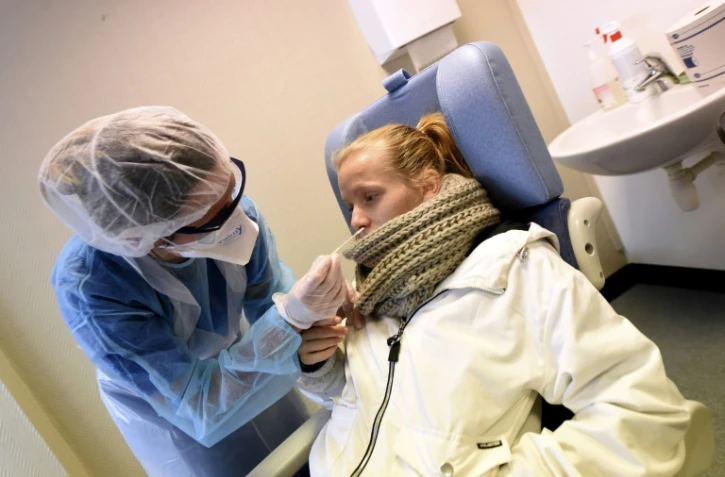 Test de dépistage du Covid-19 à l'hôpital de Valenciennes le 5 novembre 2020 