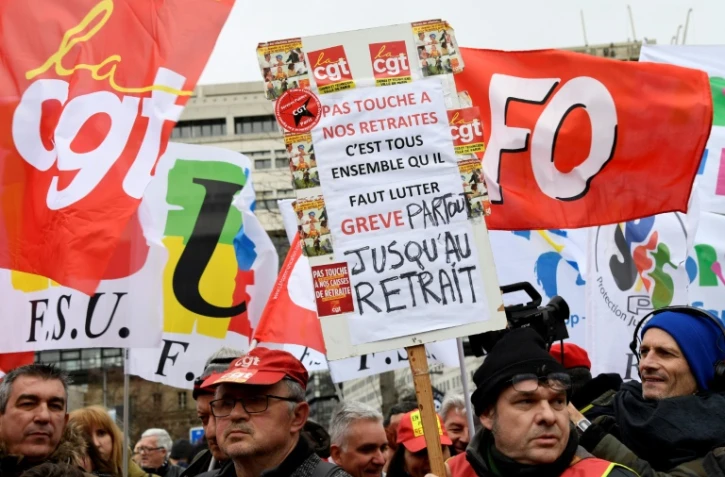 Manifestation contre la réforme des retraites le 15 janvier 2020 à Paris