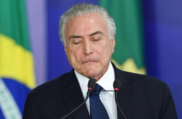 Le président brésilien Michel Temer à Brasilia, le 1er août 2017
