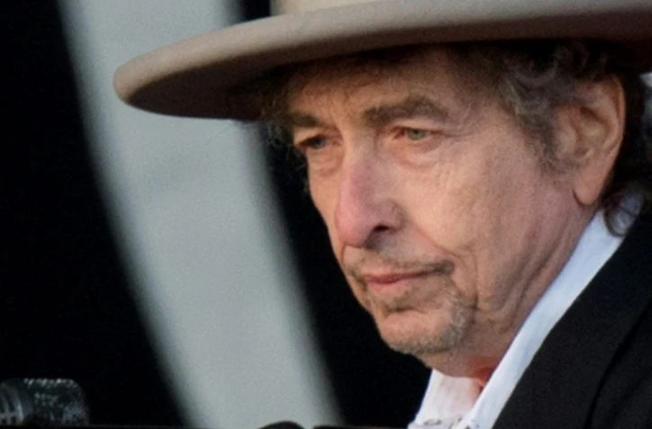 Bob Dylan lors d'un concert au festival Hop Farm de Paddock Wook, au Royaume-Uni, le 30 juin 2012