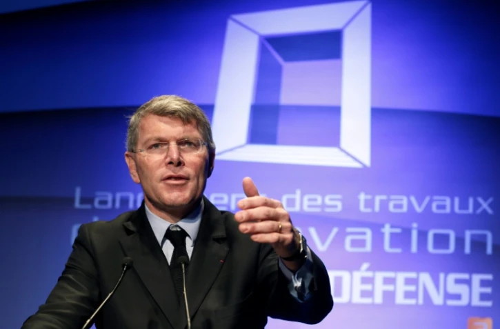 Pierre Berger, le PDG du groupe Eiffage, le 3 décembre 2014, à La Défense