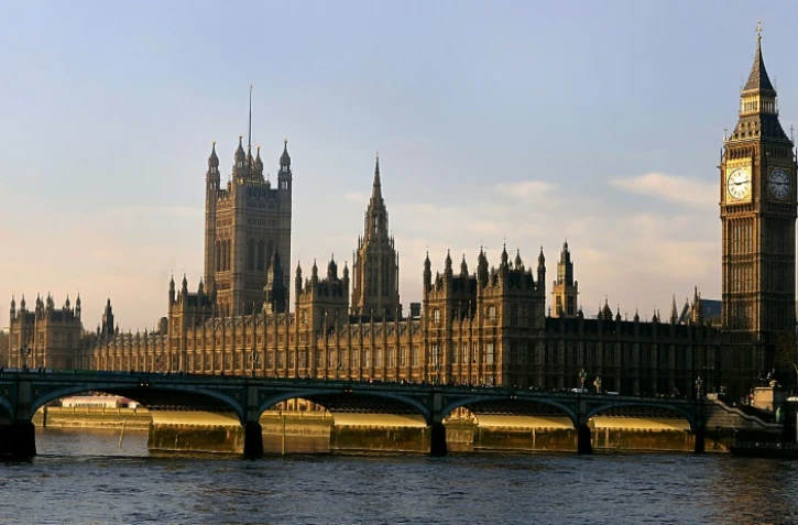 Les Chambres du Parlement britannique, à Londres