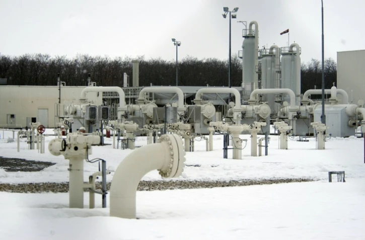 Le terminal gazier de Baumgarten en Autriche le 4 janvier 2006