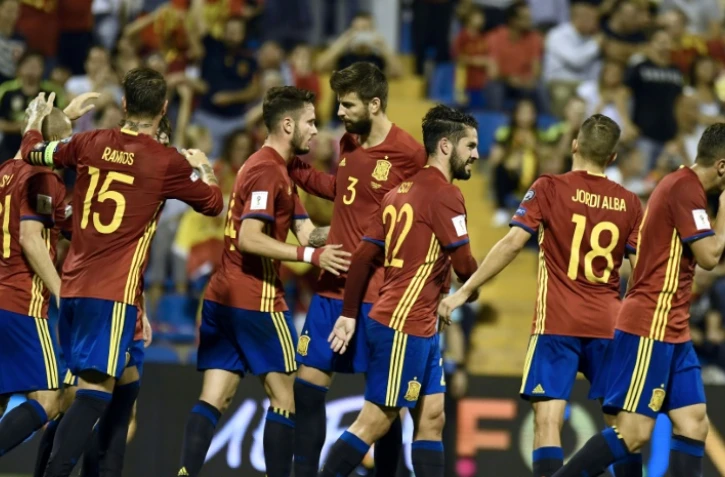 L'Espagne a facilement dominé l'Albanie à Alicante, dans le cadre des éliminatoires du Mondial, le 6 octobre 2017 
