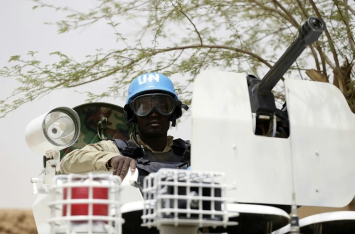 Patrouille de soldats de l'ONU à Kidal, le 27 juillet 2013