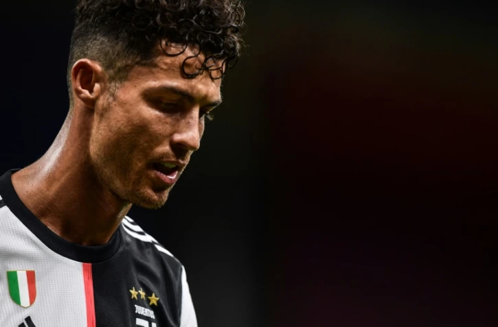 L'attaquant de la Juventus Cristiano Ronaldo après la défaite contre l'AC Milan, le 7 juillet 2020 au stade San Siro de Milan