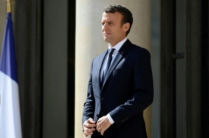 Emmanuel Macron à l'Elysée à Paris le 12 juin 2017