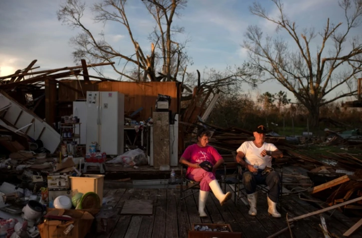 Une maison détruite à Pointe-Aux-Chenes, en Louisiane, après le passage de l'ouragan Ida le 30 août 2021