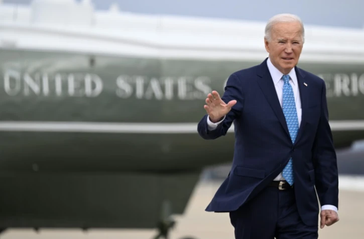 Le président américain Joe Biden à son arrivée à la base aérienne d'Andrews, près de Washington, le 30 janvier 2024