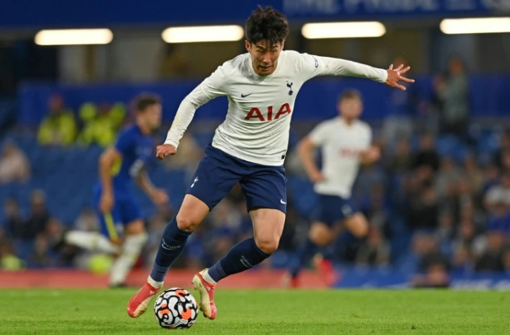 Le Sud-Coréen Son Heung-Min avec Tottenham contre Chelsea en amical à Stamford Bridge, le 4 août 2021 