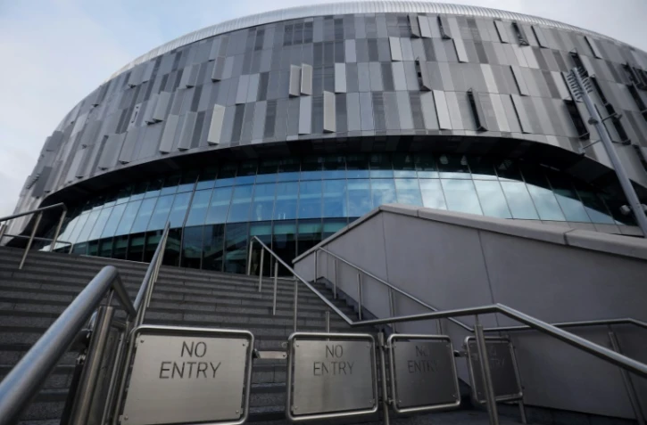 Le stade de Tottenham Ă Londres le 15 mars, jour oĂą les Spurs devaient affronter Manchester United avant la suspension de la Premier League