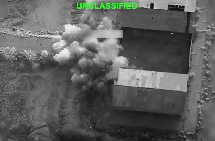 Image tirée d'une vidéo, le 15 juillet 2026, diffusée par le Commandement central des États-Unis le 13 juillet 2026, montrant ce que l'armée américaine présente comme une frappe en Iran