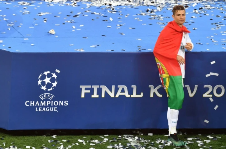 L'attaquant portugais du Real Madrid Cristiano Ronaldo lors de la victoire face à Liverpool en finale de Ligue des champions le 26 mai 2018