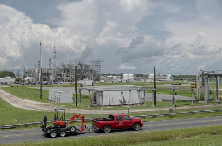 L'usine Denka, anciennement DuPont, le 12 août 2021 à Reserve, en Louisiane,