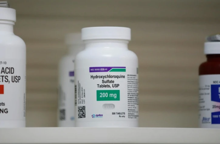 Un flacon de comprimés d'hydroxychloroquine dans une pharmacie de Provo, le 20 mai 2020 dans l'Utah