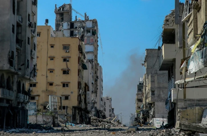 Photos de destructions causées par des frappes israéliennes sur Gaza-ville, le 25 mars 2024